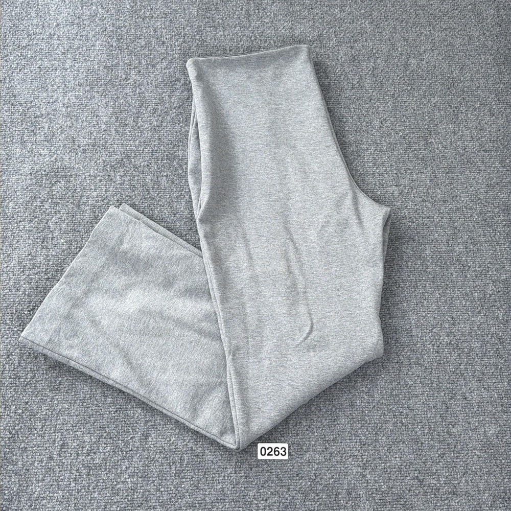 Everlane Pants Womens Large Gray Dream Kick Flare Ponte‎ Pull-On Ankle Stretch